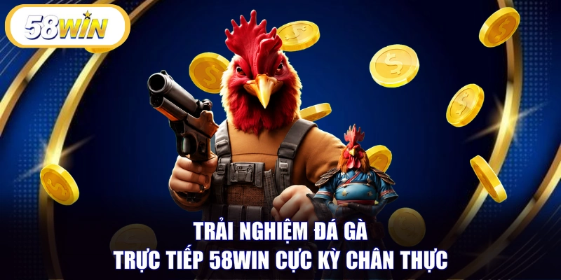 Trải nghiệm đá gà trực tiếp 58WIN cực kỳ chân thực 